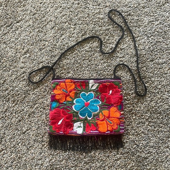 Embroidered Crossbody Bag - Picture 1 of 5